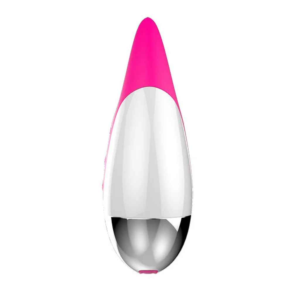 Stimulateur clitoridien rose silicone, deux pointes, rechargeable, autre vue 4