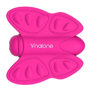 Vibromasseur papillon silicone rose fuchsia, autre vue 2
