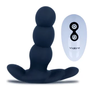 Pearl Vibromasseur Anal Nalone - avec son échelle de taille - Noir