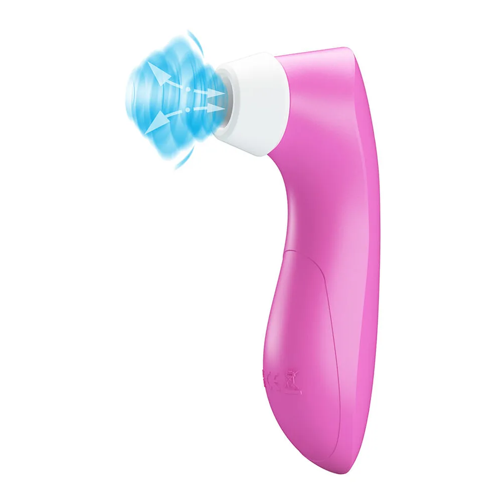 Stimulateur clitoridien rose en silicone rechargeable, autre vue 4