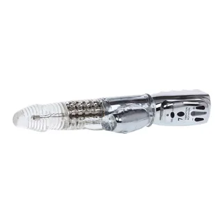 Vibromasseur rotatif transparent, billes rotatives, stimulateur clitoridien, coloris Transparent, autre vue 4