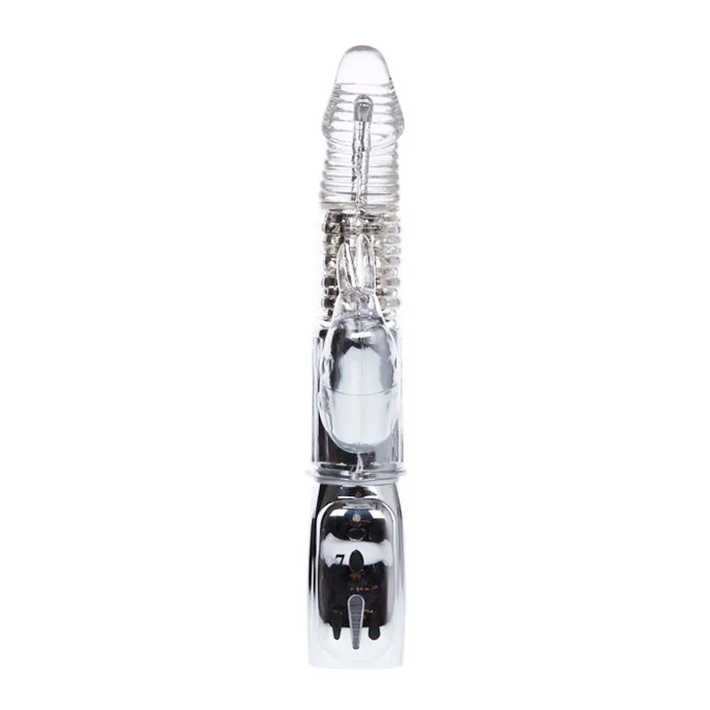 Vibromasseur rotatif transparent, billes rotatives, stimulateur clitoridien, coloris Transparent, autre vue 5