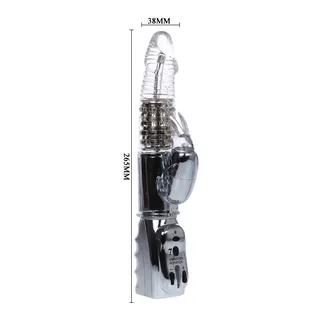 Vibromasseur rotatif transparent, billes rotatives, stimulateur clitoridien, coloris Transparent, autre vue 6