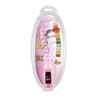 Stimulateur anal silicone rose, perles flexibles, 6 vitesses, autre vue 4