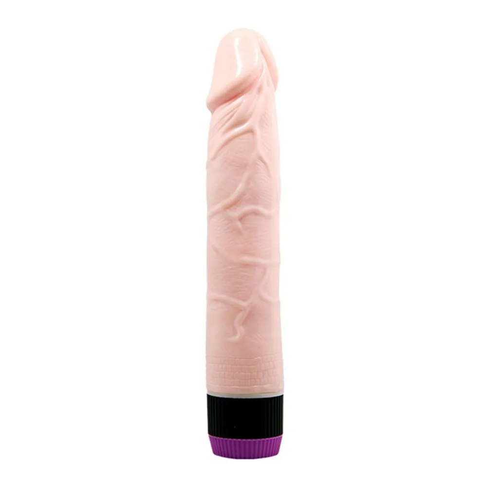 Vibromasseur réaliste silicone chair veiné 21,5 cm, autre vue 6