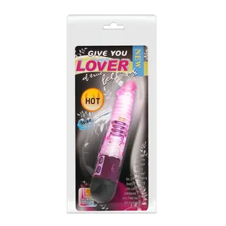Vibromasseur rose et noir, tige nodulée, 10 modes, autre vue 7