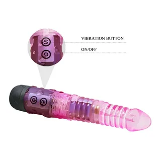 Vibromasseur rose et noir, tige nodulée, 10 modes, autre vue 8