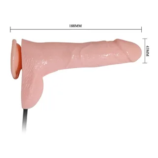 Gode vibrant réaliste silicone gonflable télécommande, coloris Rose, autre vue 8