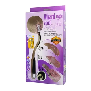 Baguette Wizard 4 Têtes Baile, en silicone coloris violet