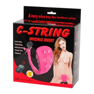 String vibrateur violet tissu avec télécommande, autre vue 8