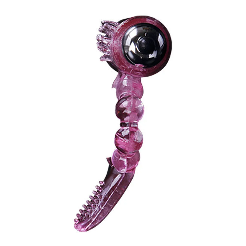 Anneau Vibrant Double Stimulation Baile - vue de dos - Rose