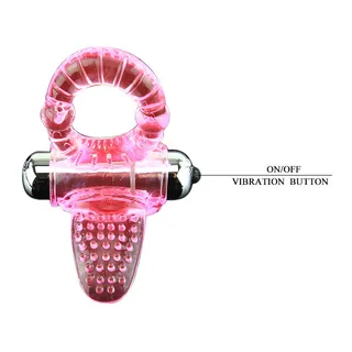 Cockring vibrant rose, tête amovible avec picots, autre vue 4
