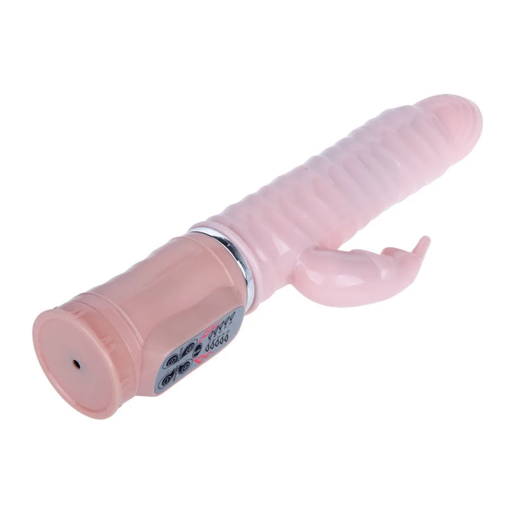 Vibromasseur rabbit rose clair rechargeable, rotatif et chauffant, autre vue 9