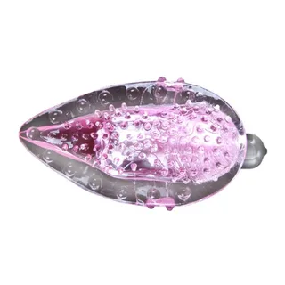 Doigt vibrant rose translucide, capsule vibrante argentée, 10 modes, autre vue 2