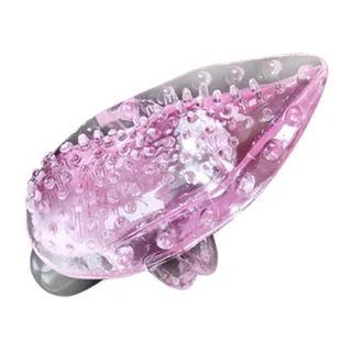 Doigt vibrant rose translucide, capsule vibrante argentée, 10 modes, autre vue 3