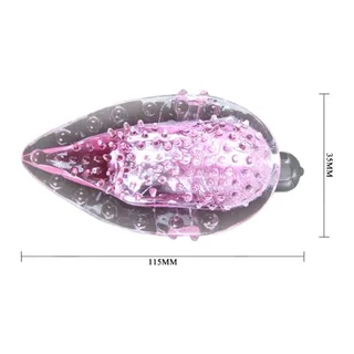 Doigt vibrant rose translucide, capsule vibrante argentée, 10 modes, autre vue 4
