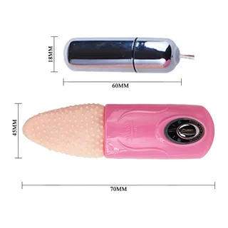 Masseur langue silicone picots rose, vibrant, 3 modes, autre vue 4