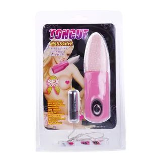 Masseur langue silicone picots rose, vibrant, 3 modes, autre vue 6