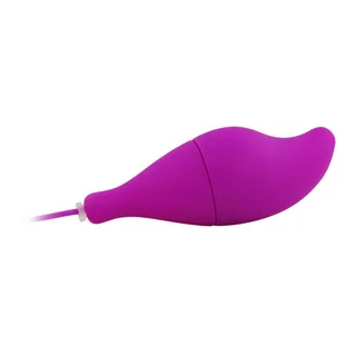Vibromasseur œuf violet 8 cm, commande filaire, 12 vitesses, autre vue 3