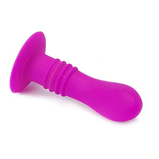 Vibromasseur silicone rose fuchsia, ventouse, 10 modes, autre vue 3