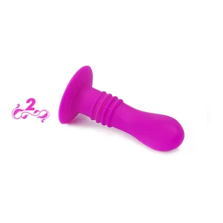 Vibromasseur silicone rose fuchsia, ventouse, 10 modes, autre vue 9