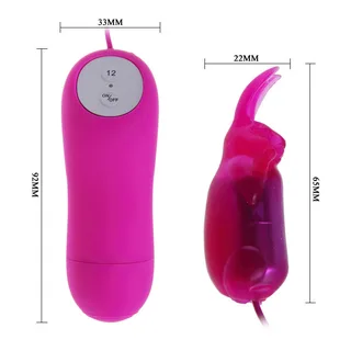 Vibrateur rose avec housse lapin, 12 modes, télécommande filaire, autre vue 5