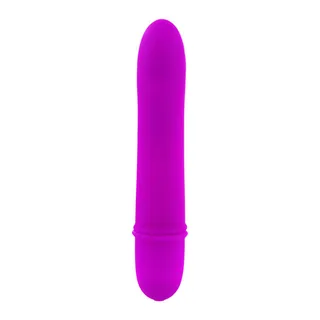 Vibromasseur silicone rose fuchsia cylindrique 12,5 cm, autre vue 4