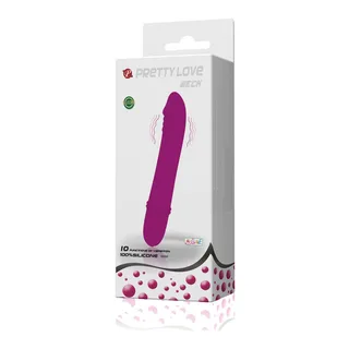 Vibromasseur silicone rose fuchsia cylindrique 12,5 cm, autre vue 7