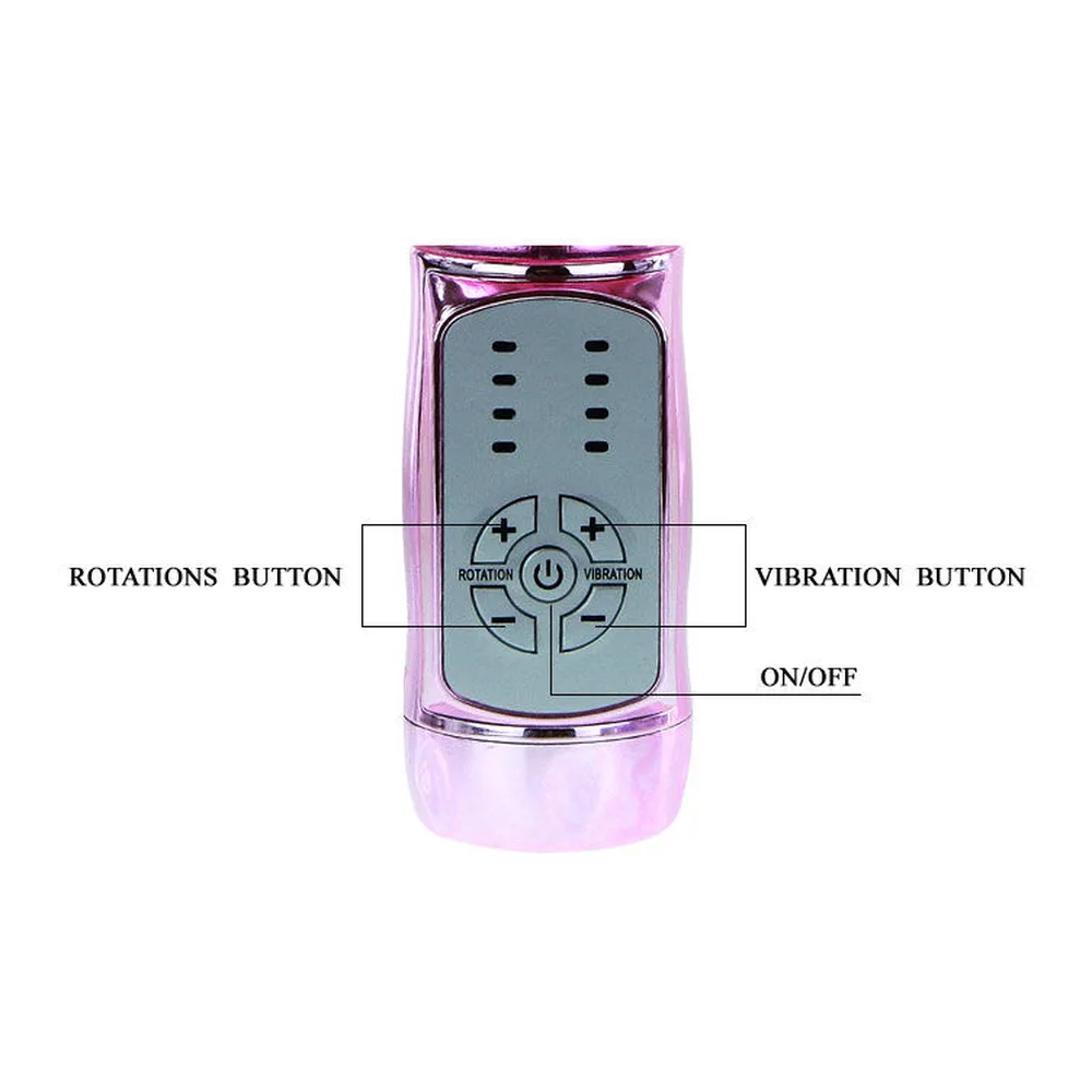 Vibromasseur rabbit rose, rotation et va-et-vient, papillon indépendant, autre vue 5