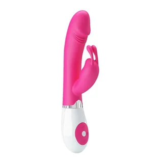 Vibromasseur rabbit rose fuchsia, commande vocale, étanche, autre vue 3