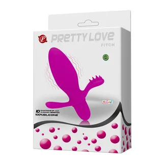 Vibromasseur silicone magenta, 10 modes, à piles, autre vue 9