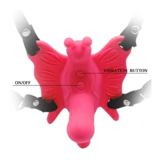 Harnais papillon silicone rose, télécommandé, 30 modes, autre vue 4