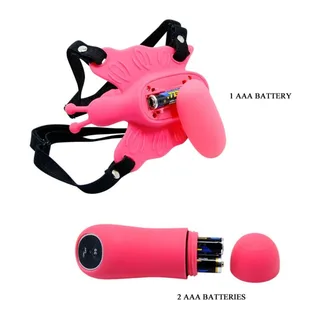 Harnais papillon silicone rose, télécommandé, 30 modes, autre vue 6
