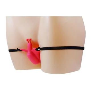 Harnais papillon silicone rose, télécommandé, 30 modes, autre vue 7