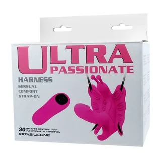 Harnais papillon silicone rose, télécommandé, 30 modes, autre vue 8