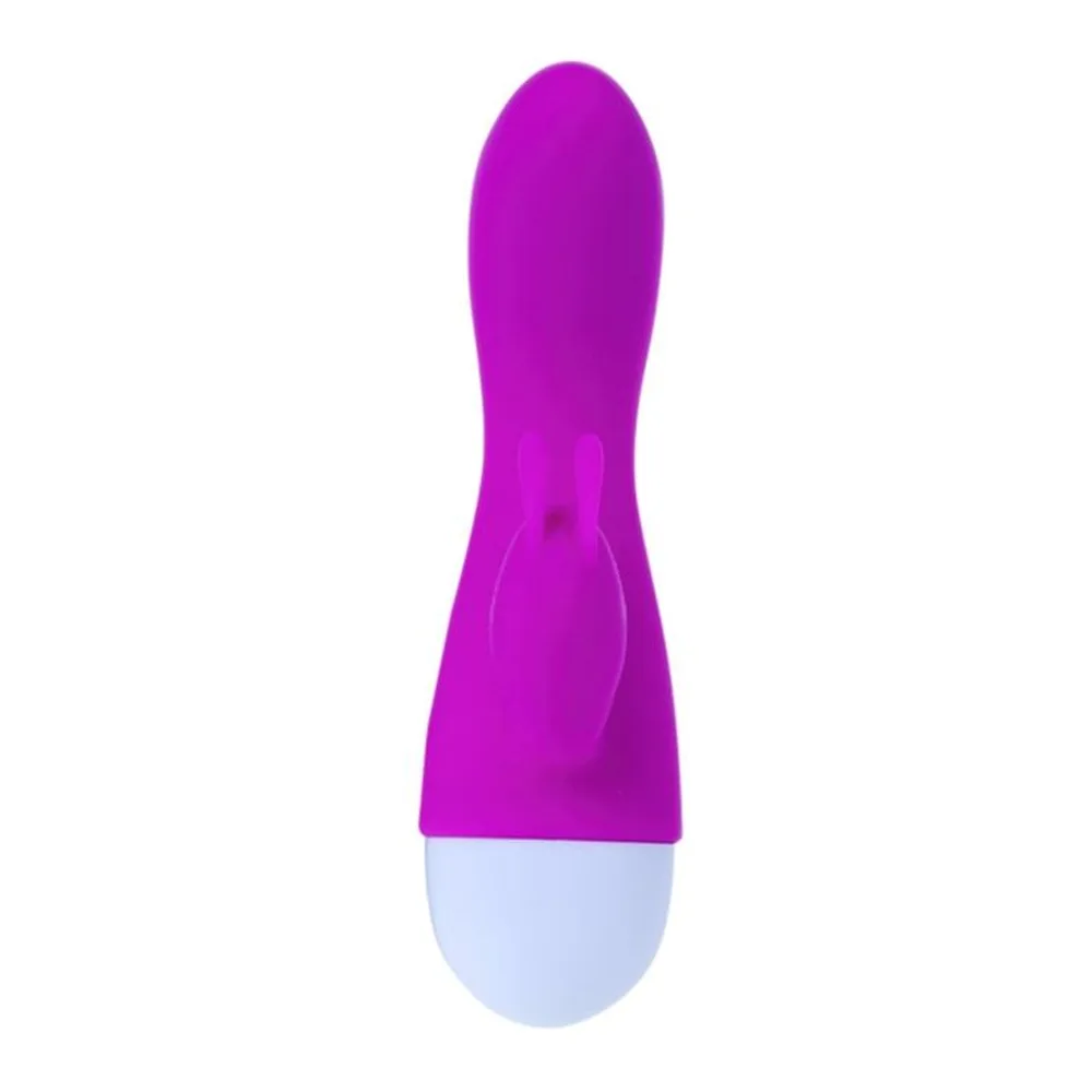 Vibromasseur Smart Kyle Modes en silicone magenta et blanc, forme épaulée avec zone de stimulation latérale, sur fond blanc