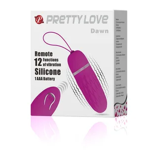 Œuf Vibrant Dawn Pretty Love, présenté sur fond blanc