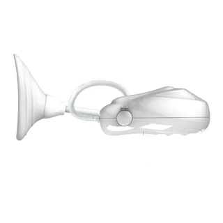 Stimulateur clitoridien silicone blanc avec télécommande, autre vue 5
