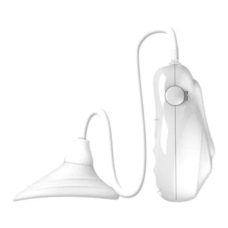 Stimulateur clitoridien silicone blanc avec télécommande, autre vue 6