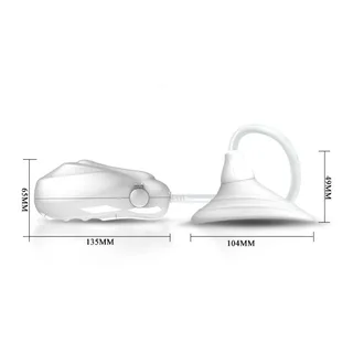 Stimulateur clitoridien silicone blanc avec télécommande, autre vue 7