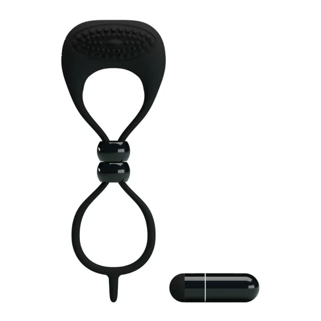 Double Anneau Vibrant pour pénis testicules
