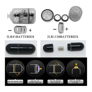 Housse silicone noir avec stimulateur, à piles, étanche, coloris Gris, autre vue 8