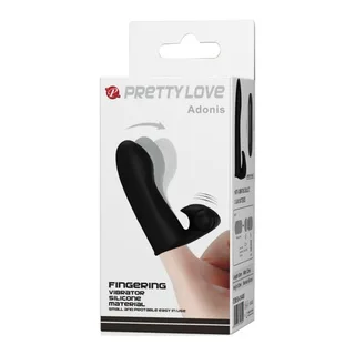 Vibromasseur noir silicone format compact à piles, autre vue 6