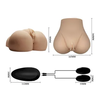 Masturbateur silicone réaliste double orifice, autre vue 9