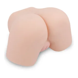 Masturbateur silicone beige deux canaux, autre vue 12