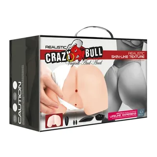 Masturbateur silicone beige deux canaux, autre vue 14