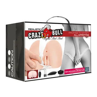 Masturbateur silicone chair deux canaux avec balles vibrantes télécommandées, autre vue 11