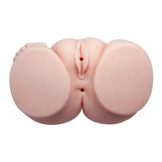 Masturbateur rose deux canaux réaliste, silicone, autre vue 3