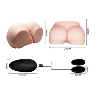 Masturbateur rose deux canaux réaliste, silicone, autre vue 8