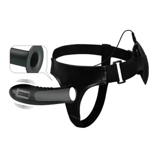 Myron Gode-Ceinture Creux Vibrant Pretty Love - vue de dos - Noir